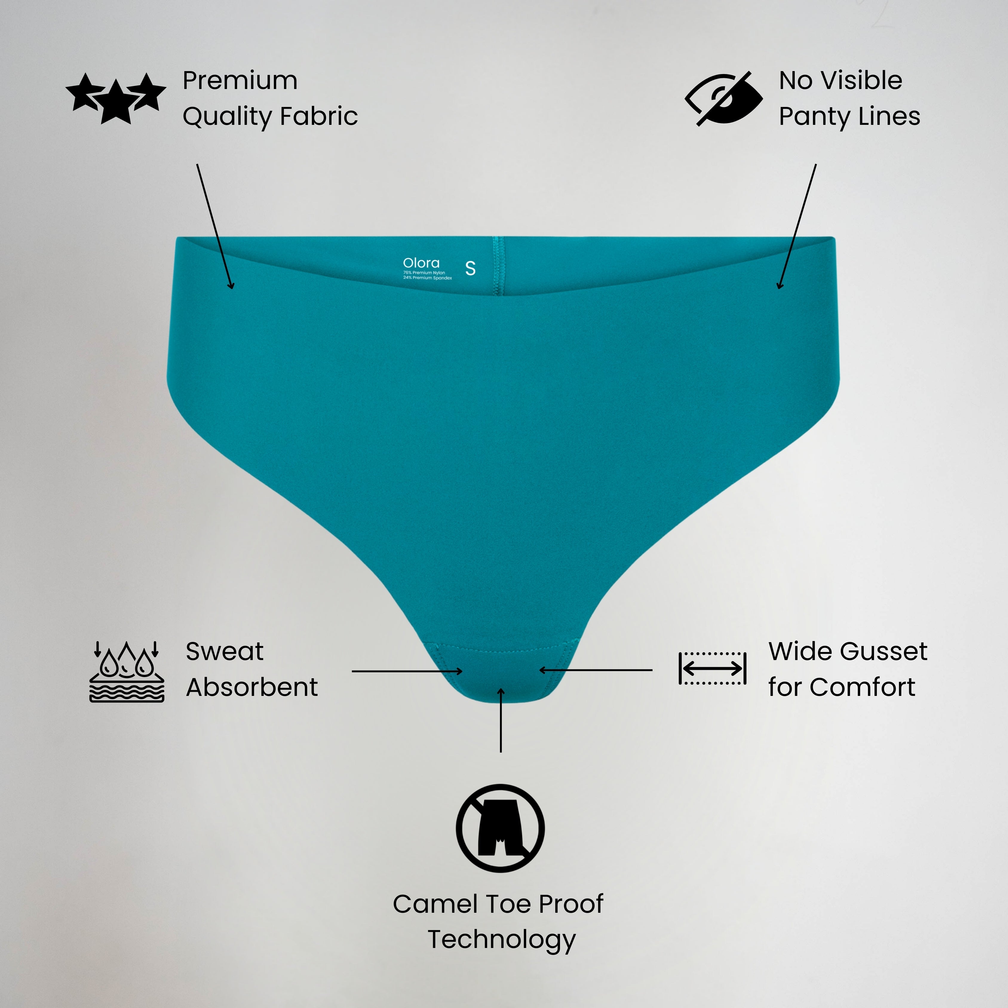 Olora Invisible Camel Toe Thong