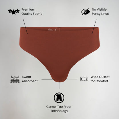 Olora Invisible Camel Toe Thong High Rise