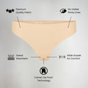 Olora Invisible Camel Toe Thong Mid Rise